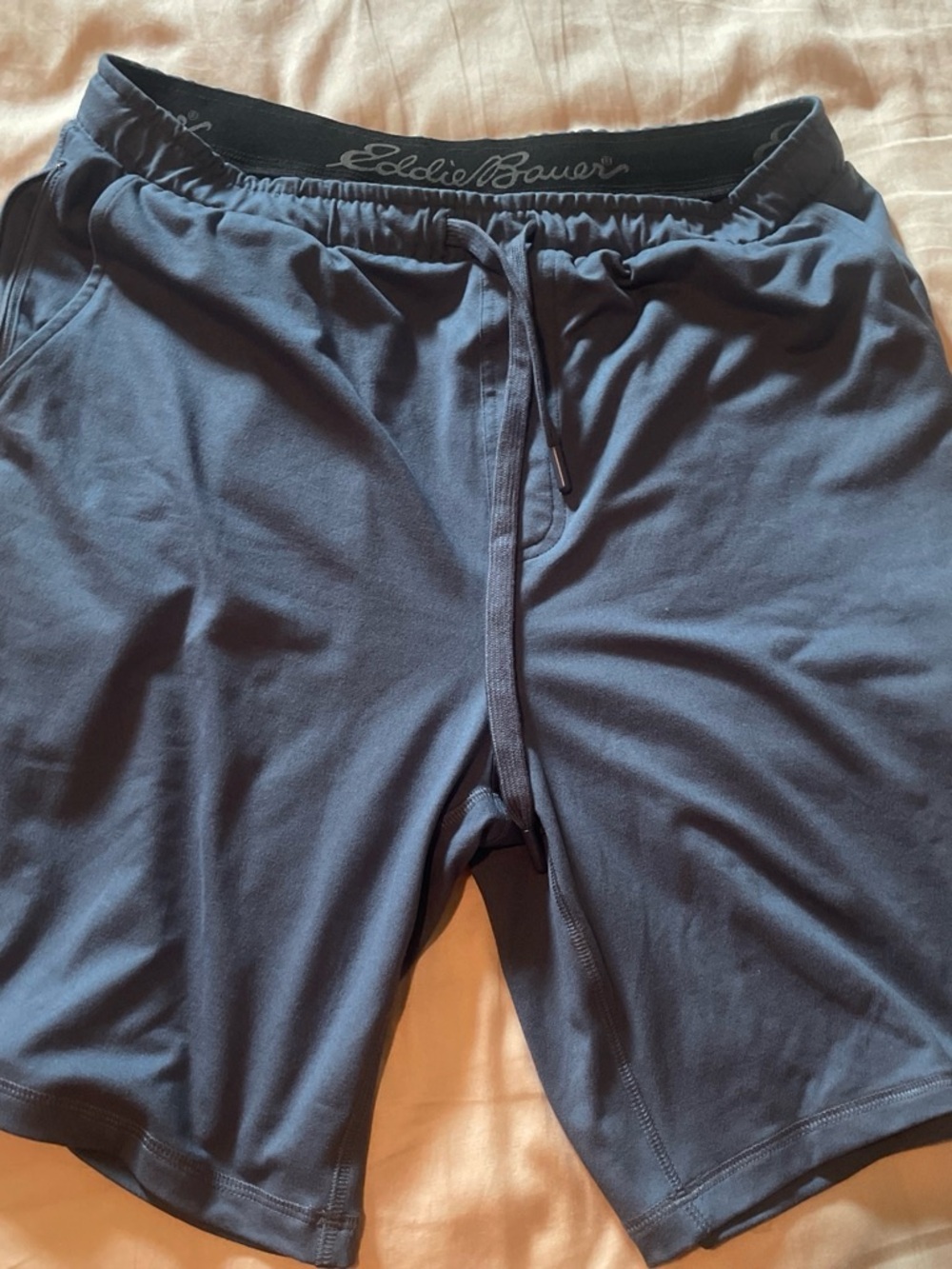 Eddie Bauer Men's Dark Navy Athletic Drawstring Shorts